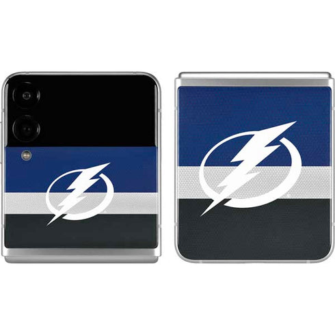 NHL Tampa Bay Lightning Alternate Jersey Galaxy Z Flip4 5G Skin